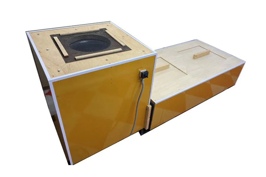 北海道での実証試験の様子／落花生